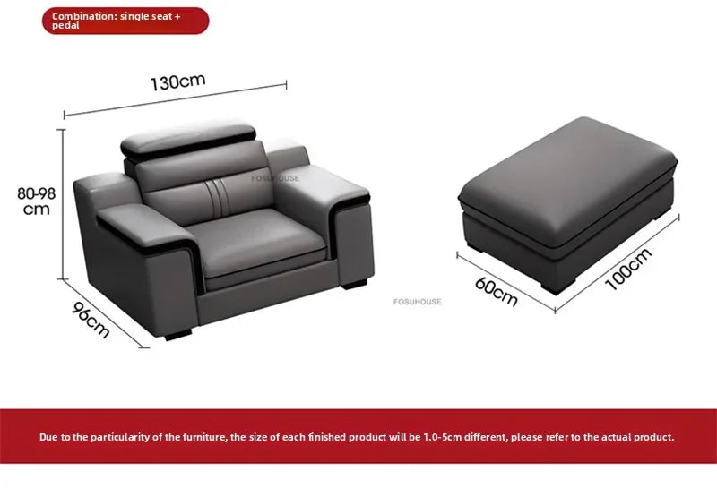 Luxury Leather Living Room Sofas Italian Home Sofa Bed Recliner Modern Designer Ergonomic Back Sofa Living Room Furniture