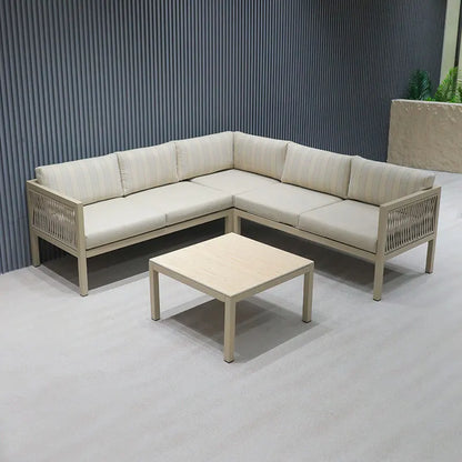 Outdoor Sofa Aluminum patio Villa Courtyard Garden Courtyard High end Hotel Leisure Simple Sofas set