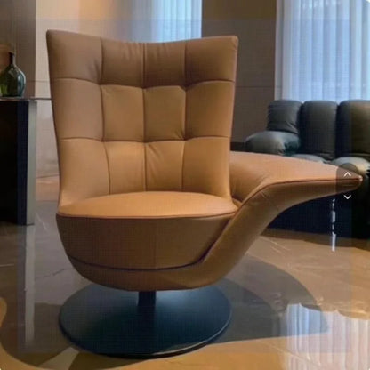 Italian modern designer leisure single chair backrest hotel reception leisure storage armrest rotating sofa chair