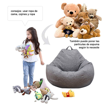 Lazy Sofa Cover Comfortable Large Bean Bag Cover without Filler for Home Bedroom Adults Kids Soft Tatami Chairs Covers Beanbags