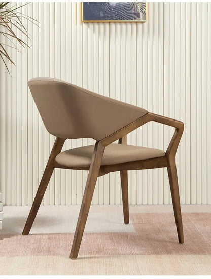 Nordic Simple Chair Solid Wood Italian Lounge Clear Aesthetics Modern Chairs Designer Entrance Minimalist Muebles Furniture