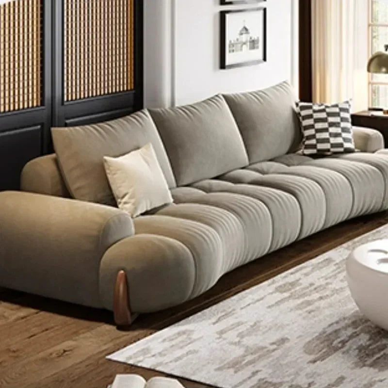 Large Lounge Sofa Cheap Cushion Simple Curved Human Dog Bed Sofa Puffs Chaise Couches Sofa Europeu De Luxo Living Room Furniture