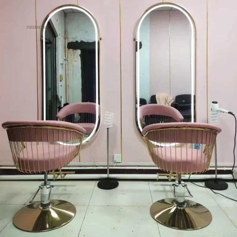 High end, stainless steel, dining chair, single sofa chair designer