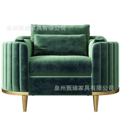 Light luxury fabric sofa simple modern large apartment living room coffee table combination