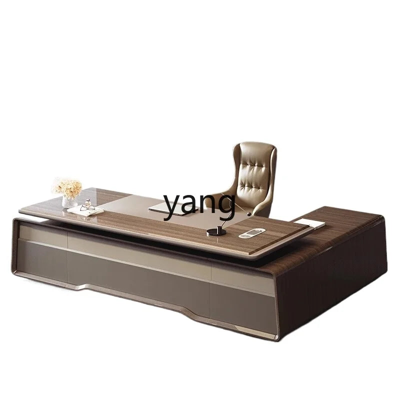 yjq president's desk simple modern high-end company leadership general manager table and chair combination