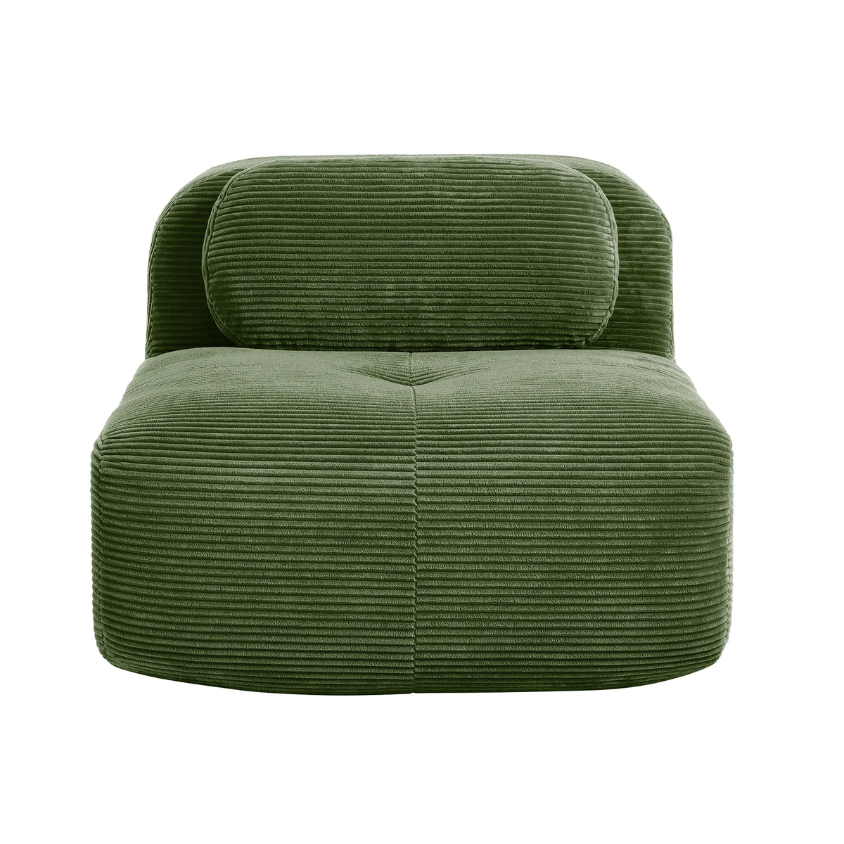 1piece Modern Lovely Sofa Without Armrests with Cushion, Living Room Furniture, Modular Corner Sofa, Premium Cordstock Fabric