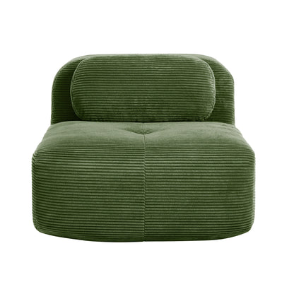1piece Modern Lovely Sofa Without Armrests with Cushion, Living Room Furniture, Modular Corner Sofa, Premium Cordstock Fabric