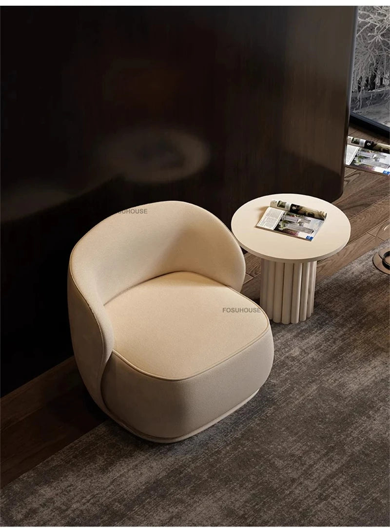 Creative Velvet Living Room Chairs Italian Living Room Furniture Hotel Cafe Leisure Designer Armchair Home Backrest Dining Chair