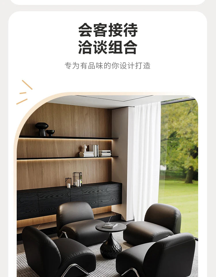 Tumbonas Lounge Living Room Chairs Sofa Lazy Reading Leather Living Room Chairs Individual Throne Sillones Library Furniture