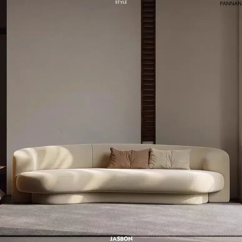 Italian minimalist designer fabric sofa living room home modern simple special-shaped sofa corner small apartment