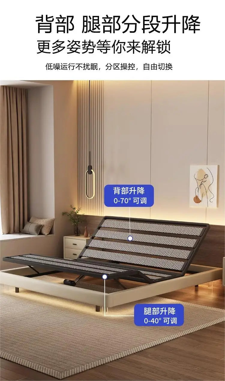 Smart Luxury Bed Modern Sofa Design Bedroom Platform Sleeping Massage Bed Platform Safe Letto Matrimoniale Office Furniture