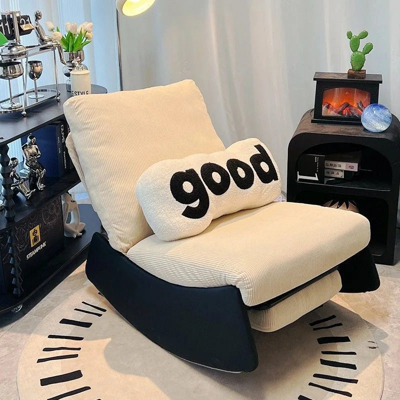 Multifunctional Rocking Chair Adjustable Recliner for Living Room and Bedroom Furniture Comfortable Single Seater Lounge Chair