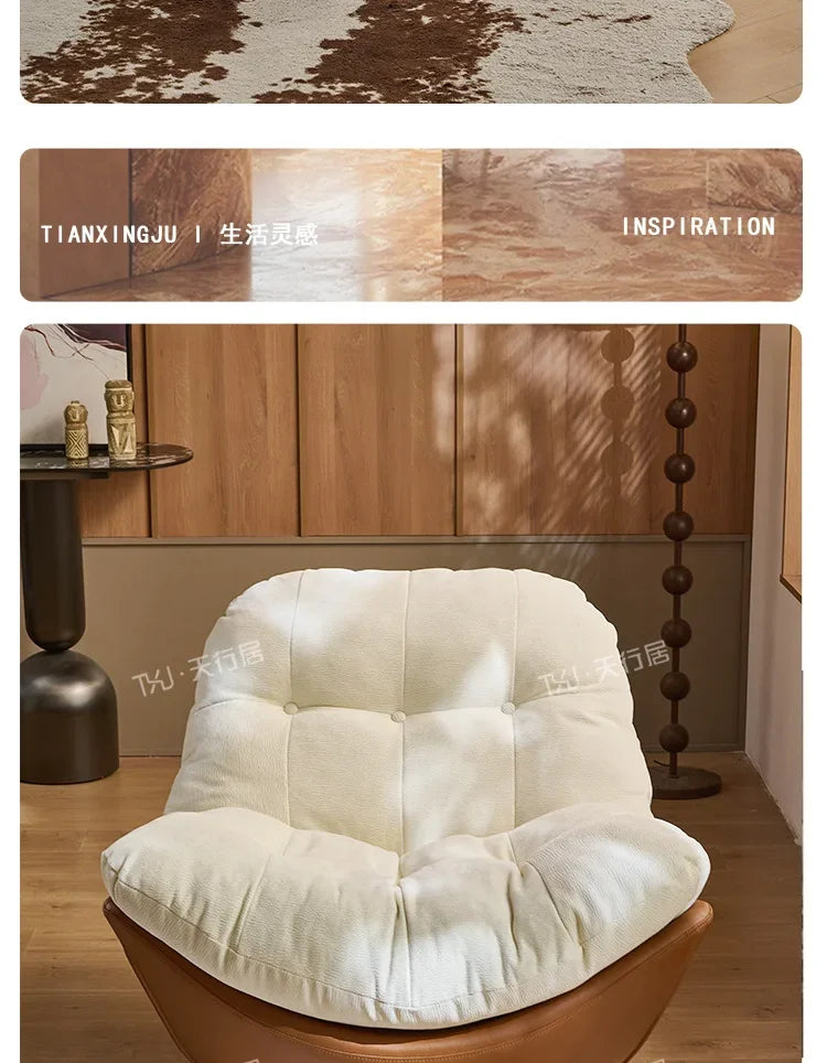 PJ    medieval rotating single sofa chair living room balcony home