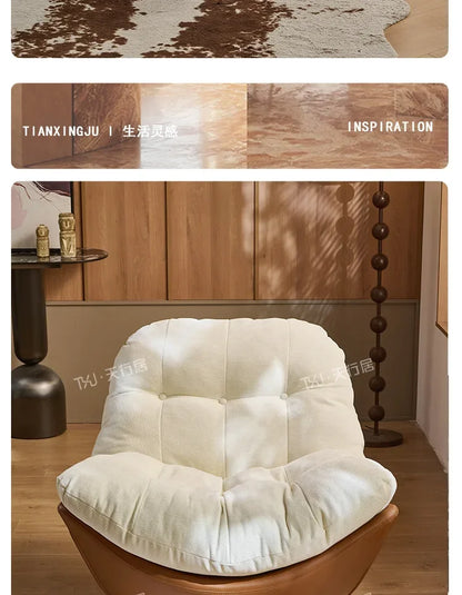 PJ    medieval rotating single sofa chair living room balcony home