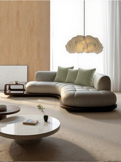 Arc corner sofa living room corner creative coffee table combination furniture simple and modern