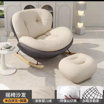 Lazy Snail Sofa Single Rocking Chair Super Soft Penguin Rocking Chair Balcony Living Room Leisure Lounge Chair Household Adult