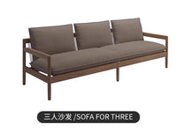 Nordic Outdoor Patio Sofa Set Outdoor Leisure Table and Chairs Teak Waterproof Sunproof Furniture Set