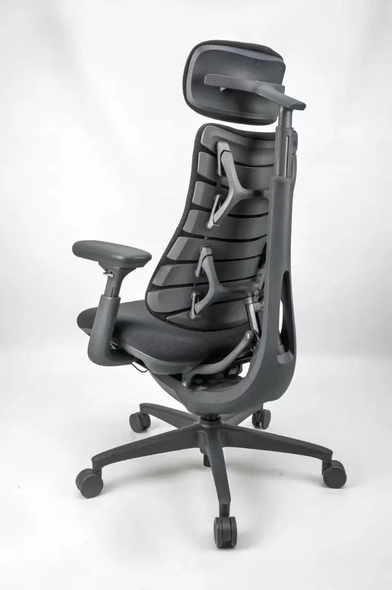 LiberNovo Omni Dynamic Ergonomic Adjustable Aluminum Alloy Electric Slide Office Swivel Chair Game Chair High Back Support