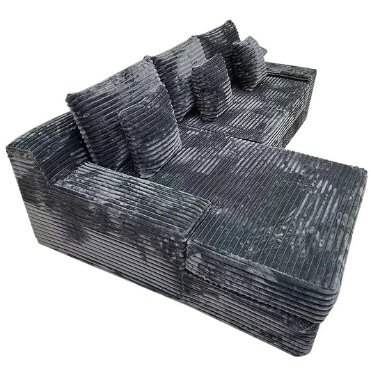Wholesale Modern Living Room Furniture L-Shaped Compression Sofa Bed Combination