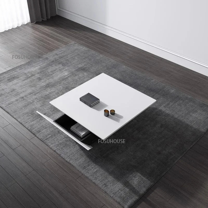 Italian Light Luxury Tea Table Modern Creative Personality Coffee Table Living Room Furniture Small Apartment Living Room Table