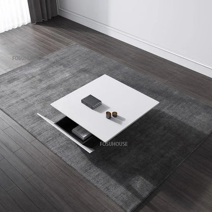 Italian Light Luxury Tea Table Modern Creative Personality Coffee Table Living Room Furniture Small Apartment Living Room Table