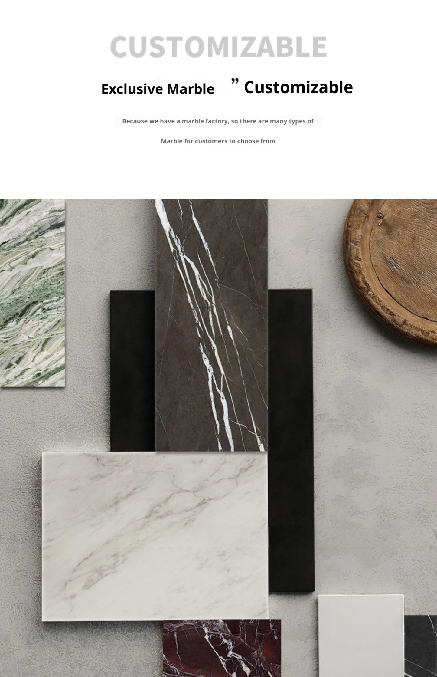 Italian Minimalist Marble Dining Table, Nordic Designer Modern Kitchen Table for Home, Customizable, Safe,, Artful Style