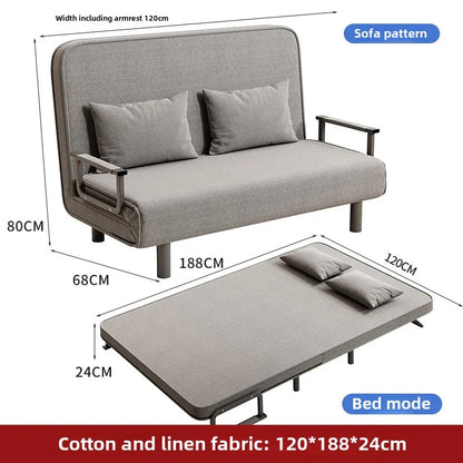 Small apartment sofa bed multifunctional lunch bed nap bed escort bed living room office sofa chair foldable bed
