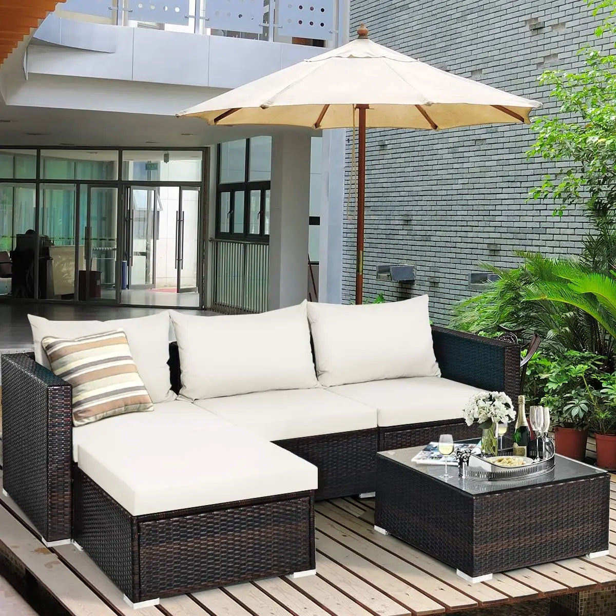 Factory Hot Selling Modern Design High Quality PE Rattan Home Sofa Cover for Living Room Hotel Garden