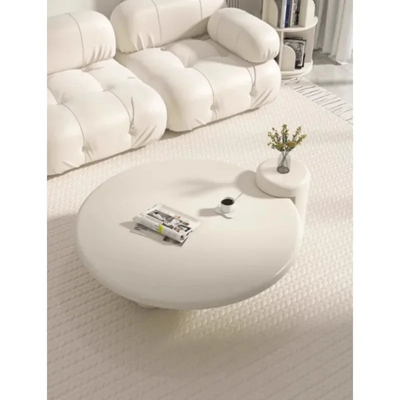 Lamps Modern Round Simple Table Nordic Smart Glamour Premium Design Coffee Tables Small White Cute Mesa De Centro Furniture