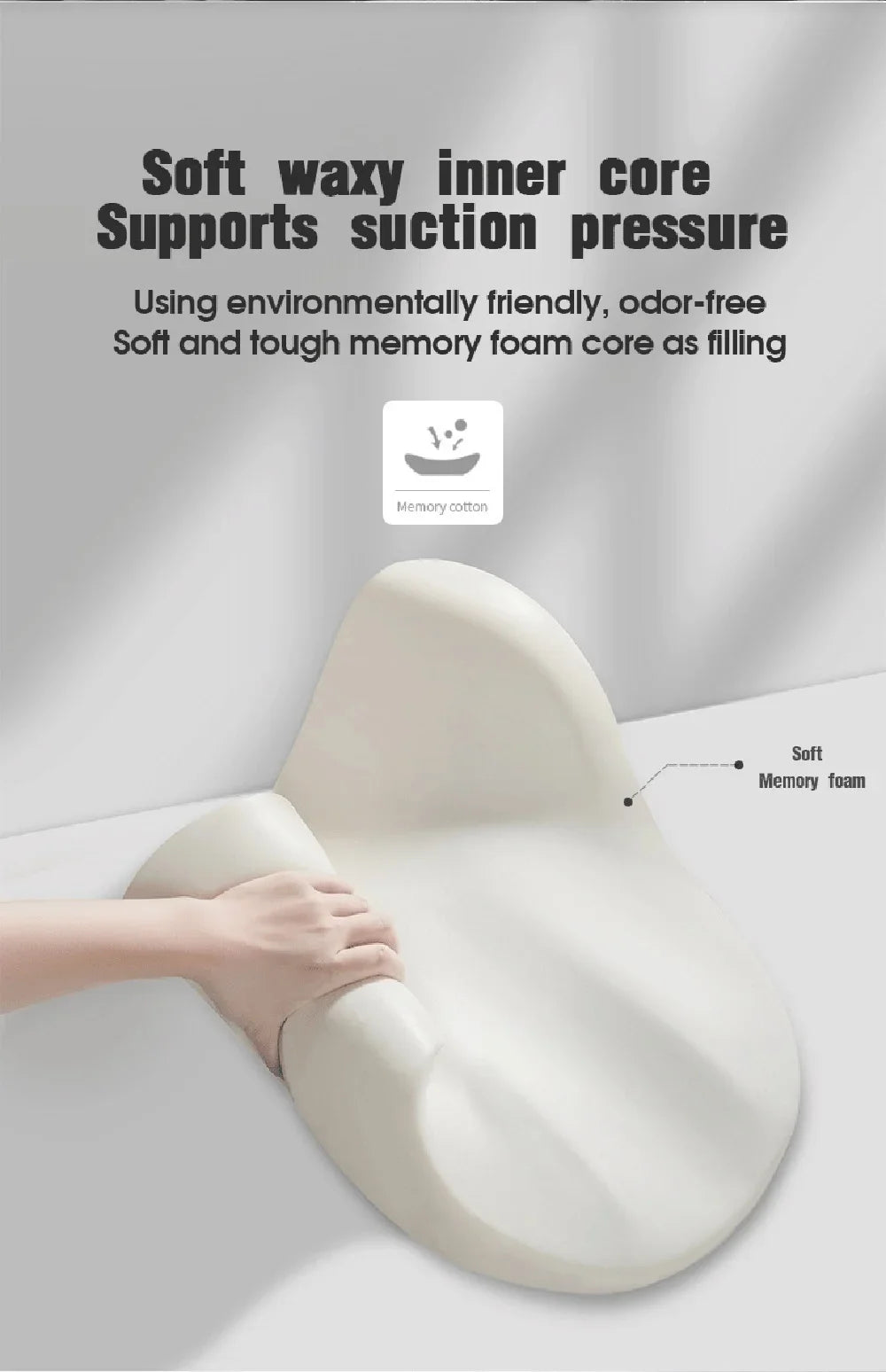 Car Neck Pillow Memory Foam Headrest Cushion Breathable Lumbar Back Support Pillow Relieve Fatigue for Car Seat Office Chair