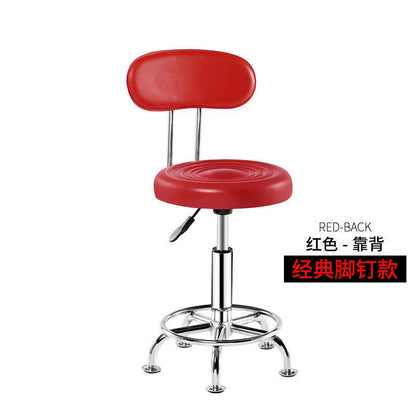 Bar Chair Bar Chair Stool Stool Haircut Chair Rotating Lifting Round Stool Backrest Pulley Chair Large Work Stool Supply