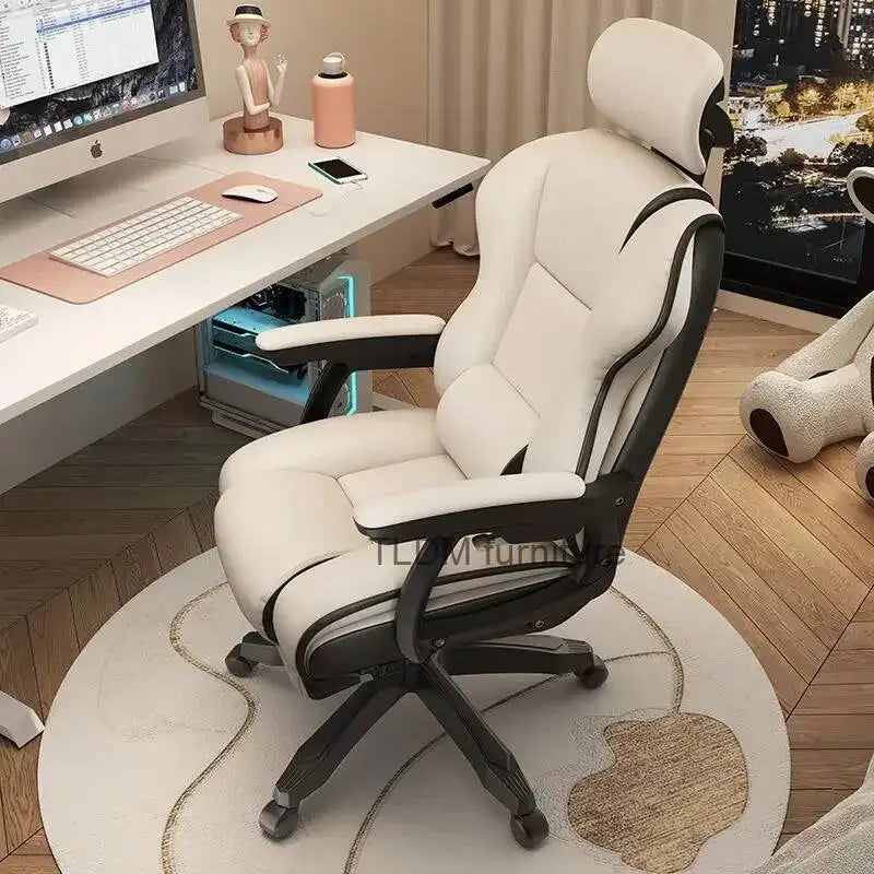 Ergonomic Office Chair Gaming Wheels Glides Comfy Luxury Office Chair Computer Boys Aesthetic Sillas De Oficina Decoration