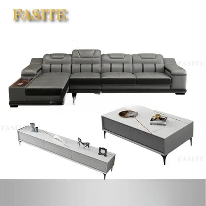 Genuine Leather Sofa Cama Leather Couch Big Sofas Sleeper Sofa Set Living Room Furniture Sofas Modern Sectional Sofa