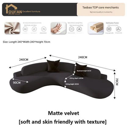 White Minimalist Comfortable Large Size Living Room Sofas Terrace Furniture