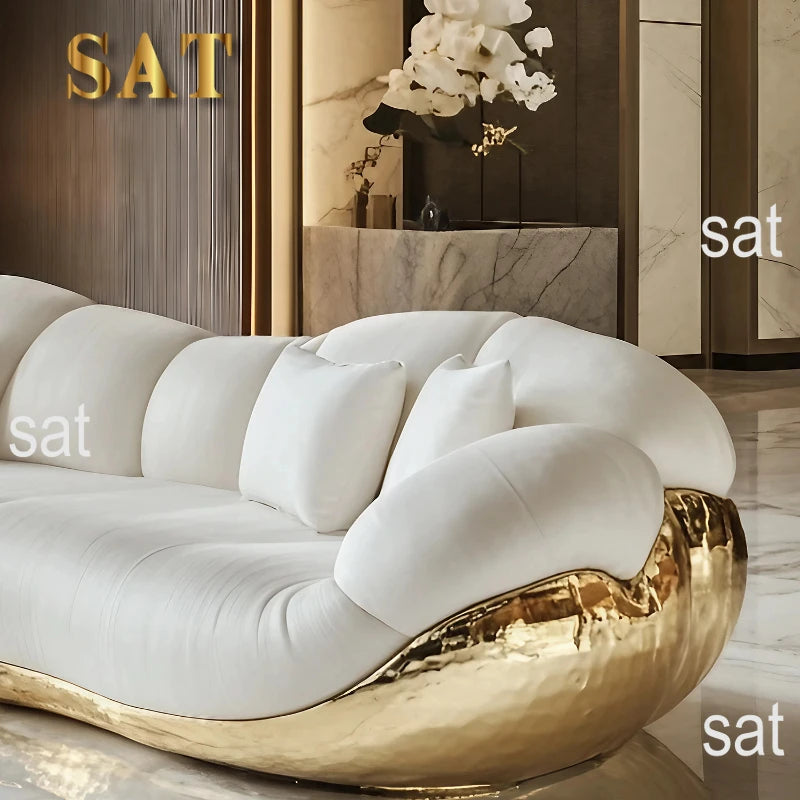 Learning Sofa Villa Italian Light Luxury Furniture High Luxury International Pavilion
