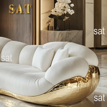 Learning Sofa Villa Italian Light Luxury Furniture High Luxury International Pavilion