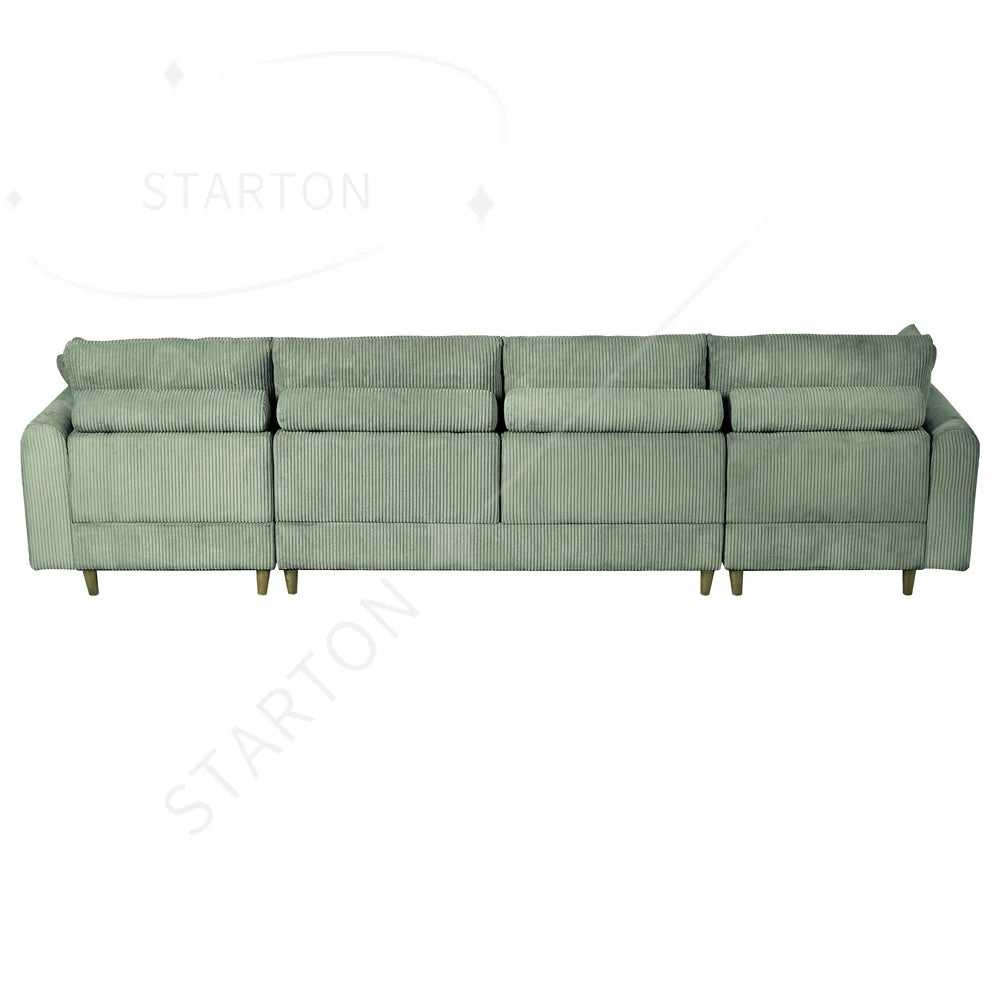 121" Modular Sectional Sofa Couch L Shaped Upholstered Sofa With Chaise Cushion Oversized 6 Seater Couches Sofas For Living Room