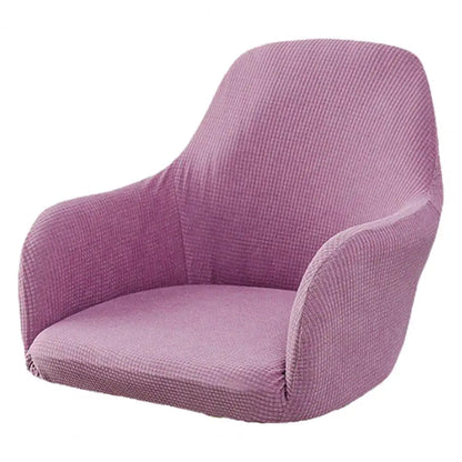 Dining Chair Cover Stretch Wedding Chair Protector Elastic Chair Cover Non-fading Solid Color Slipcover Soft Wear for Curved
