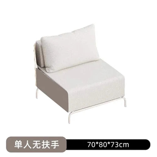 Outdoor Sofa Rattan Courtyard Garden Waterproof and Sunscreen Villa Sofa Simple Combination Rattan Furniture