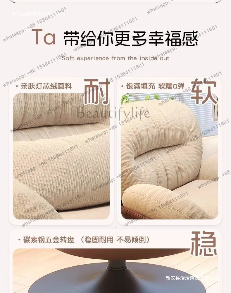 Lazy Sofa Rotating Eggshell Chair Rocking Chair Recliner Balcony Household Sleepable Leisure Single Sofa Nest Chair Schlafsofa