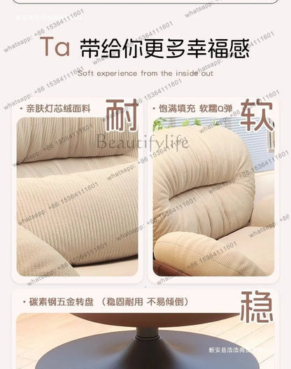 Lazy Sofa Rotating Eggshell Chair Rocking Chair Recliner Balcony Household Sleepable Leisure Single Sofa Nest Chair Schlafsofa