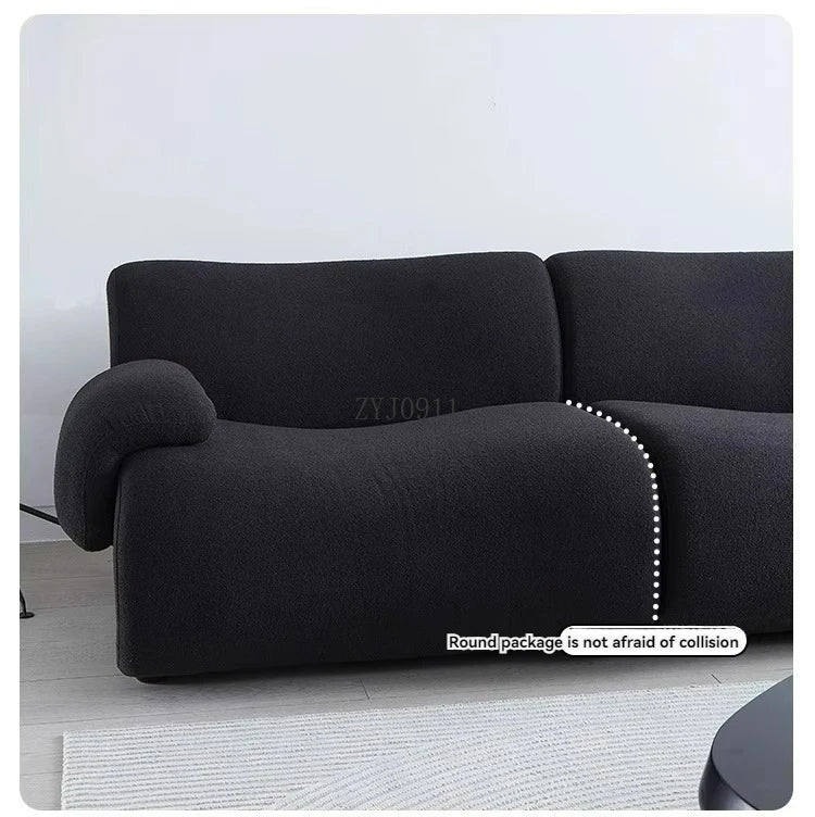 Cute, comfortable and high-quality living room cashmere compression sofa set furniture