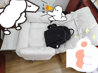 Computer Chair Office Backrest Lazy Sofa Chair Bedroom Reclining Seat Adjustable E-sports Chair Office Furniture with Footstool