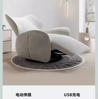 Single Sofa Chair Fabric Leisure Chair Living Room Modern Light Luxury Electric Function Sofa Recliner
