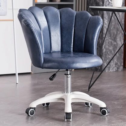 Rotatable Velvet Office Chair for Company Modern Soft Backrest Chair with Wheels Simple Creative Office Chairs for E-sports Room