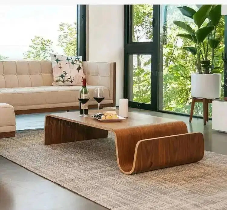 Wooden Dining Small Coffee Table Console Corner Tea Design Side Center Coffee Table Auxiliary Couchtisch Modern Furniture XY50BT