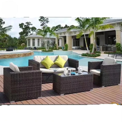 Cnlf Simple Design Hot Sale Outdoor Furniture Courtyard Leisure Rattan Sofa