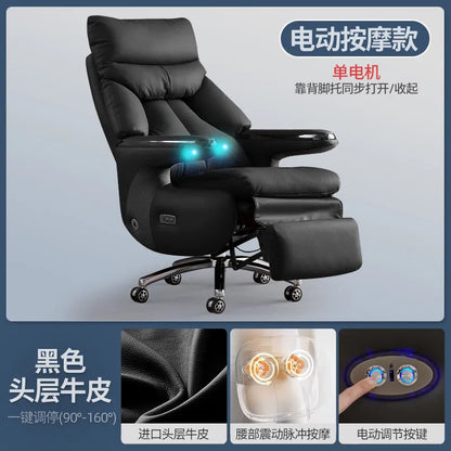 Smart Electric Executive Office Chair with Ventilation - Reclining Massage CEO Chair for Home Professional Use Furniture JT40