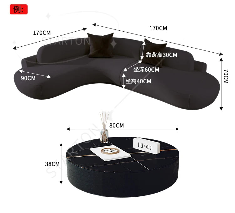 White Minimalist Comfortable Large Size Living Room Sofas Terrace Furniture