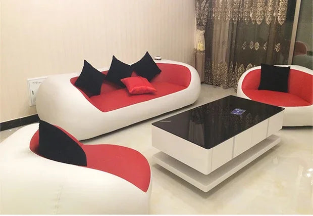 Nordic Accent Living Room Sofas Lazy Couch Leather Luxury Gaming Sofas Designer Decor Relaxing Divano Lounge Suite Furniture